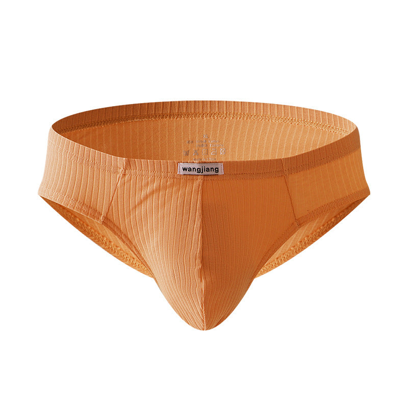 Pure cotton low-rise men's briefs
