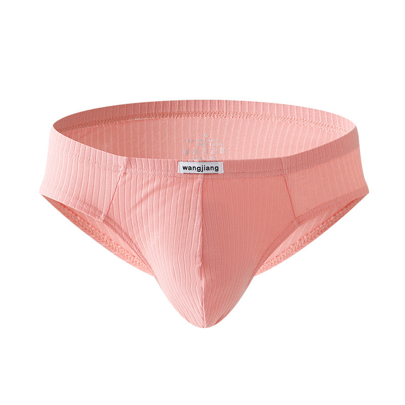 Pure cotton low-rise men's briefs