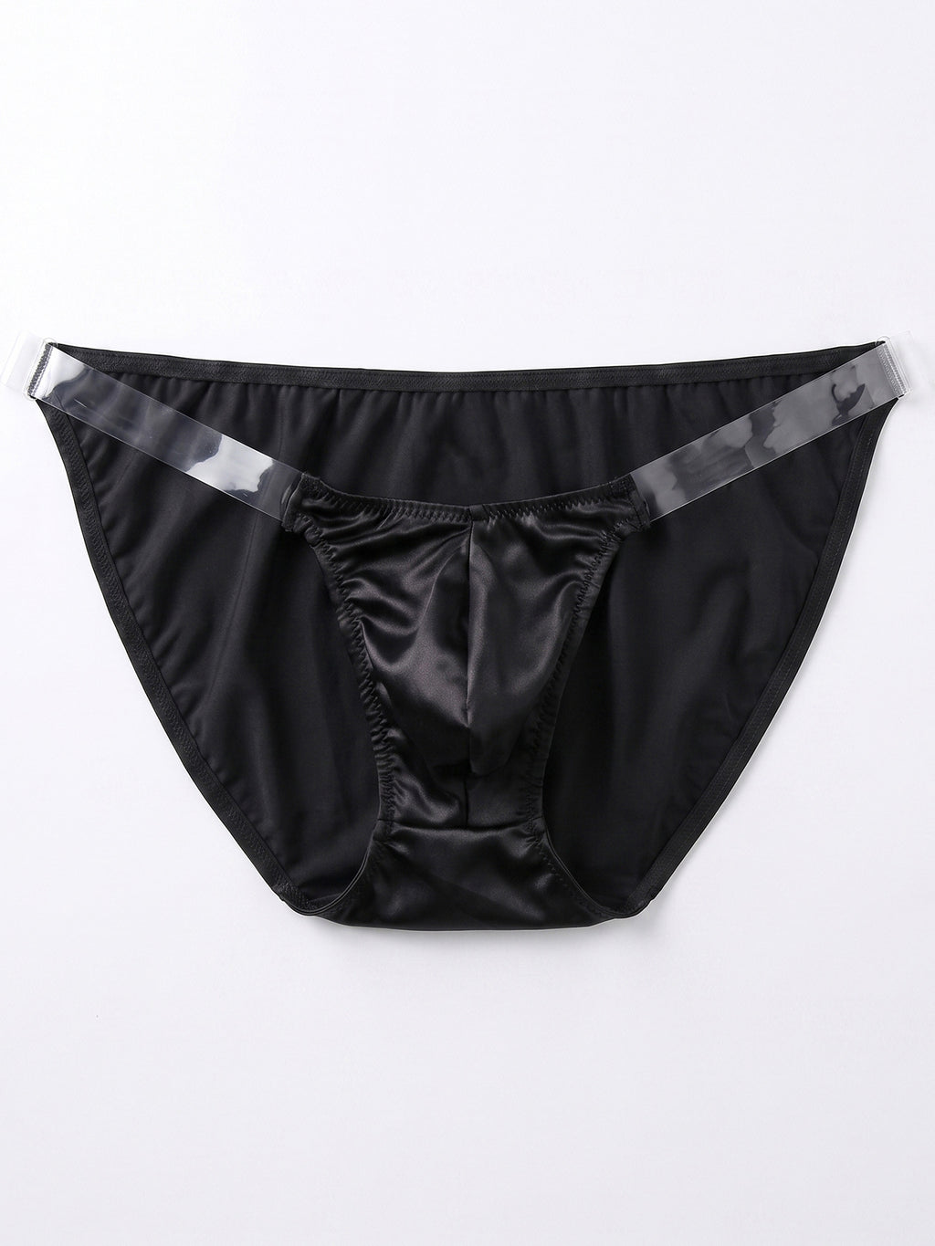 Nylon Spandex Low Rise Underwear, Invisible Quick-Dry Breathable Solid Color Knit Panties