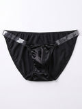 Nylon Spandex Low Rise Underwear, Invisible Quick-Dry Breathable Solid Color Knit Panties