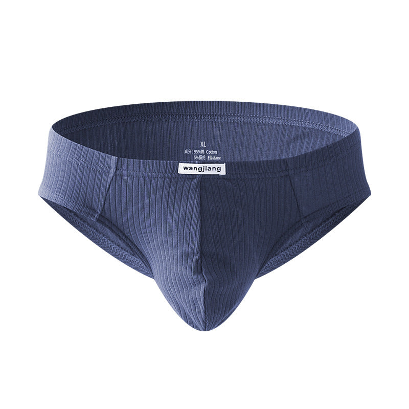 Pure cotton low-rise men's briefs