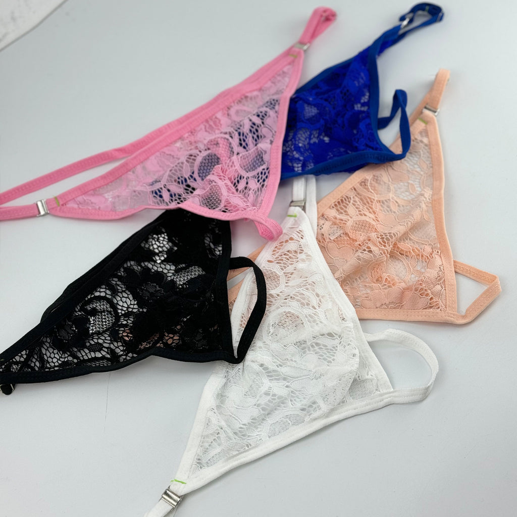 CLEVER-MENMODE Lace Low Rise Underwear, Quick-Dry Breathable Butt Lifting Shaping Sport Knit Panties