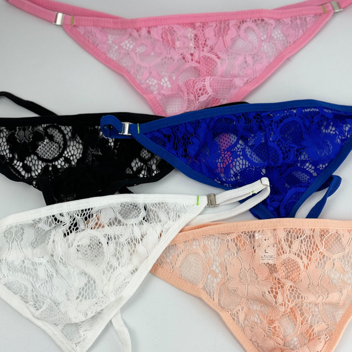 CLEVER-MENMODE Lace Low Rise Underwear, Quick-Dry Breathable Butt Lifting Shaping Sport Knit Panties