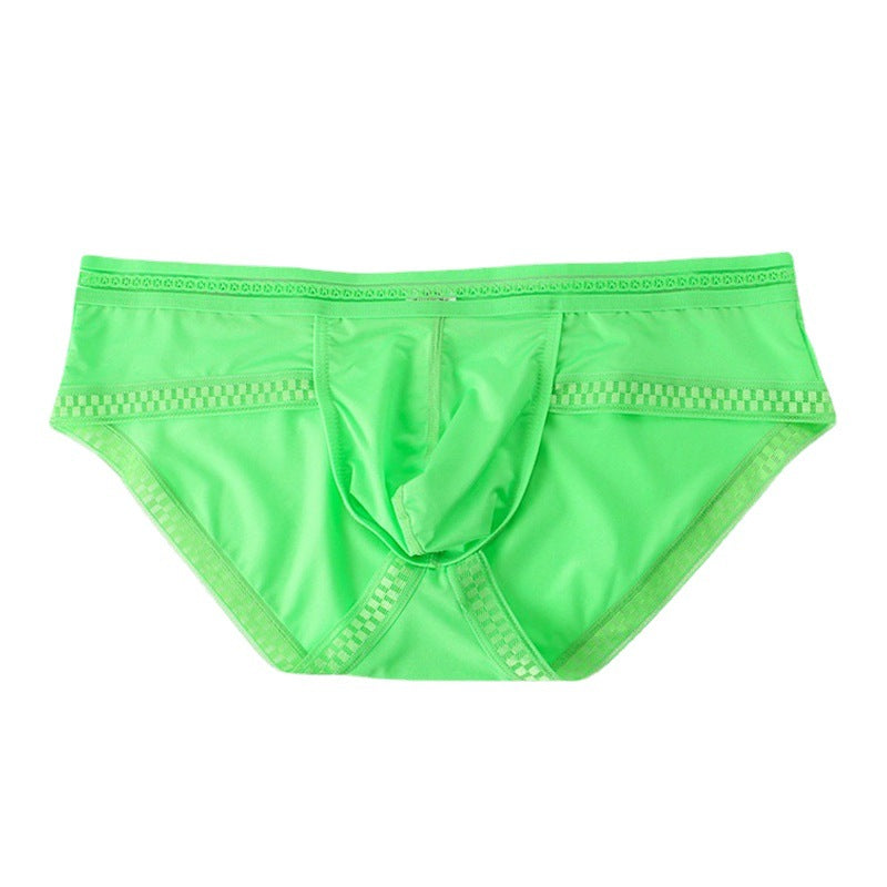 CLEVER-MENMODE Lace Low Rise Underwear, Quick-Dry Breathable Butt Lifting Shaping Sport Knit Panties