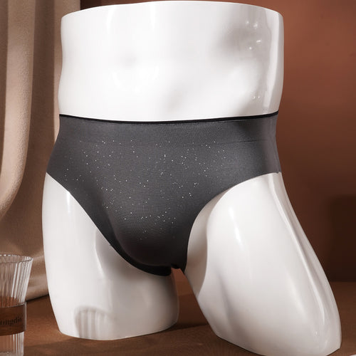 Antibacterial Mid-Waist Nylon Knit Underwear For Adults
