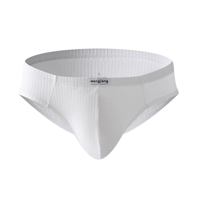 Pure cotton low-rise men's briefs