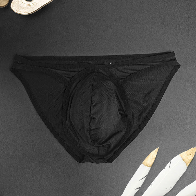Karenspace 31-40D Nylon Low Rise Underwear, Butt Lifting Solid Color Knit Panties