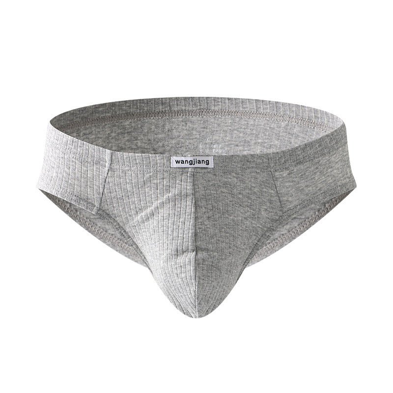 Pure cotton low-rise men's briefs