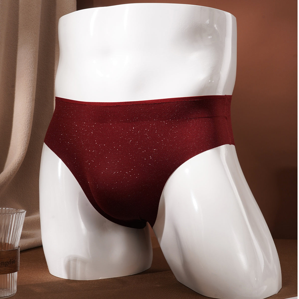 Antibacterial Mid-Waist Nylon Knit Underwear For Adults