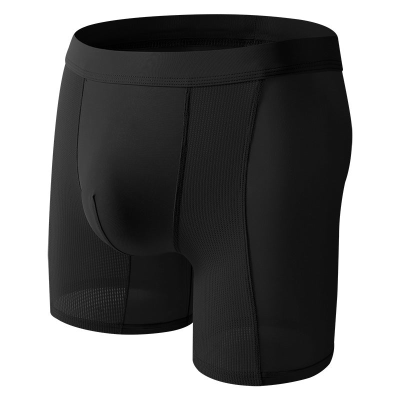 Ice Silk High-Waist Tummy Control Underwear | Breathable Nylon Knit Panties