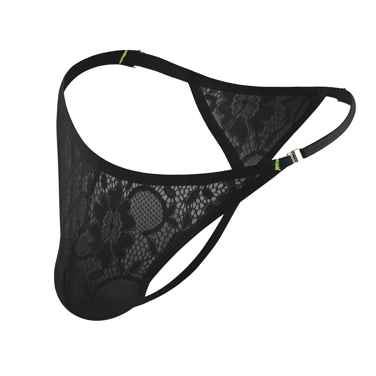 CLEVER-MENMODE Lace Low Rise Underwear, Quick-Dry Breathable Butt Lifting Shaping Sport Knit Panties