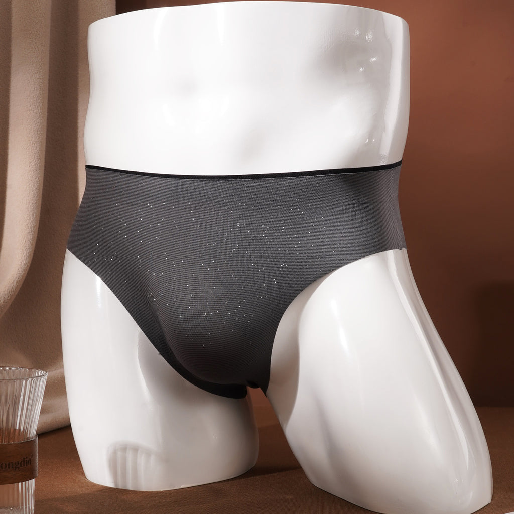 Antibacterial Mid-Waist Nylon Knit Underwear For Adults