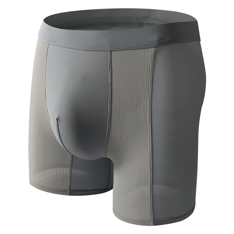 Ice Silk High-Waist Tummy Control Underwear | Breathable Nylon Knit Panties