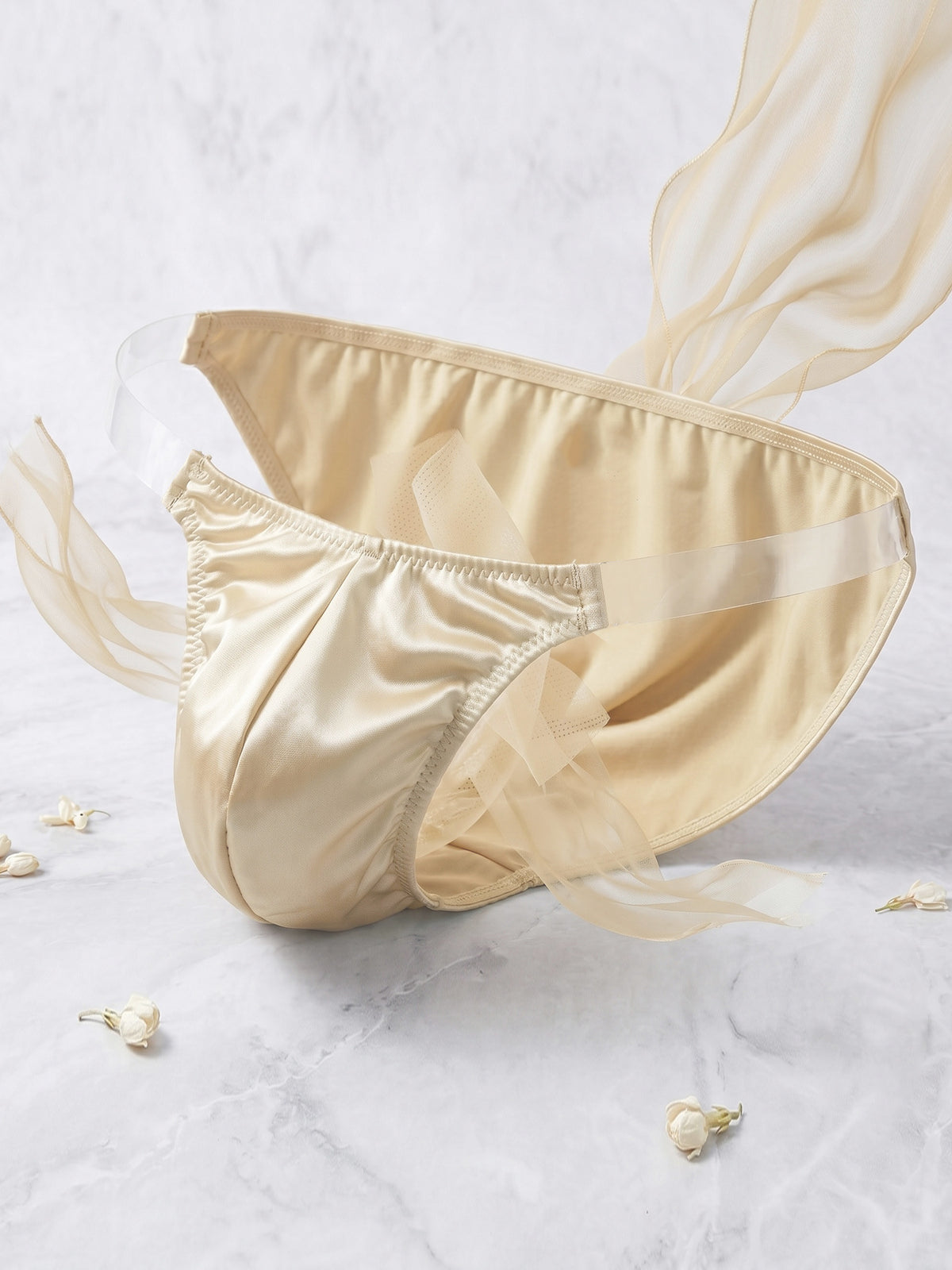 Nylon Spandex Low Rise Underwear, Invisible Quick-Dry Breathable Solid Color Knit Panties